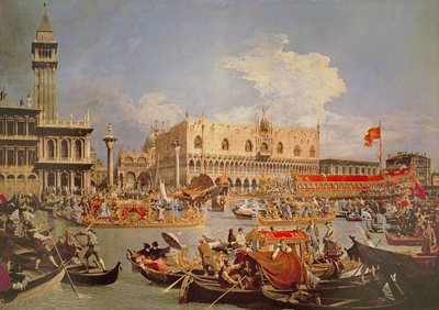 Rückkehr des Bucintoro am Himmelfahrtstag von Giovanni Antonio Canal